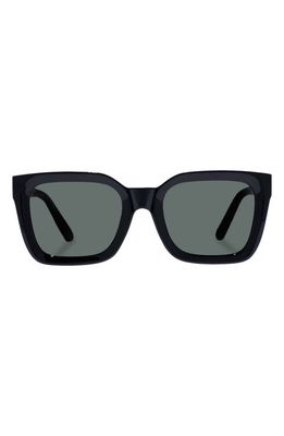 AIRE Abstraction 50mm Polarized D-Frame Sunglasses in Black 