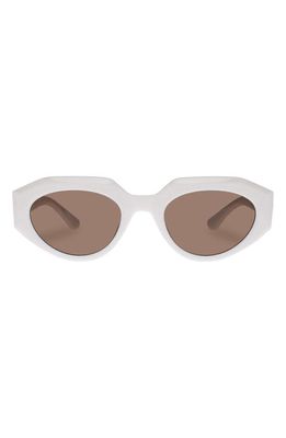 AIRE Aphelion 51mm Octagon Sunglasses in Ivory 