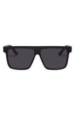 AIRE Ara 142mm Shield Sunglasses in Shiny Black