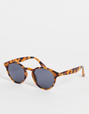 AIRE atom round sunglasses in tortoiseshell-Brown