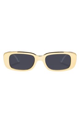 AIRE Ceres 51mm Rectangular Sunglasses in Gold Chrome