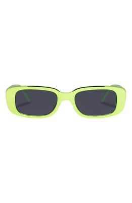 AIRE Ceres 51mm Rectangular Sunglasses in Lime Chrome