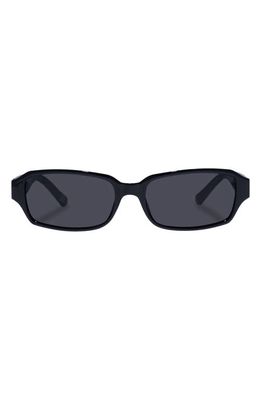 AIRE Crater 54mm Rectangular Sunglasses in Black /Silver 