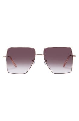 AIRE Hadron 58mm Gradient Square Sunglasses in Gold 