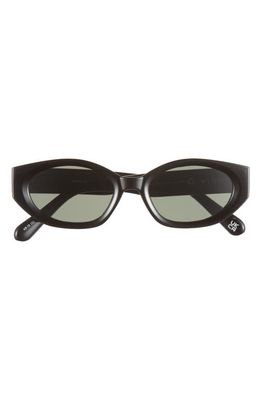 AIRE Mensa 48mm Oval Sunglasses in Black /Green Mono