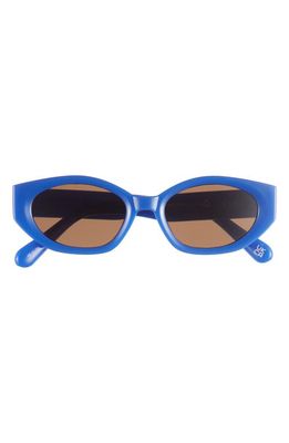AIRE Mensa 48mm Oval Sunglasses in Blue /Brown Mono