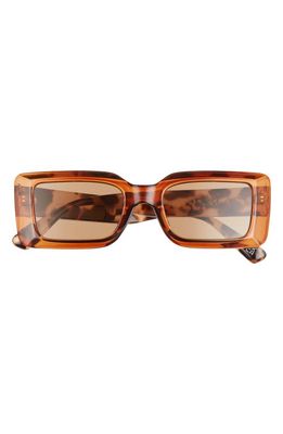 AIRE Parallax 50mm Rectangular Sunglasses in Caramel/Cookie Tort