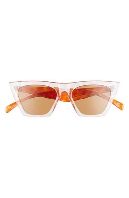 AIRE Perseus 51mm Cat Eye Sunglasses in Candy /Amber Tort