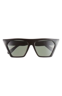 AIRE Quasar 58mm Cat Eye Sunglasses in Black /Green Mono