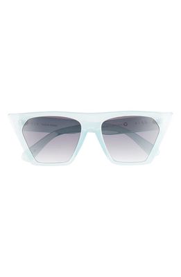 AIRE Quasar 58mm Gradient Cat Eye Sunglasses in Green /Cool Smoke Grad