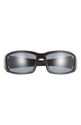 AIRE Scorpian 66mm Wrap Sport Sunglasses in Black /Smoke Mono