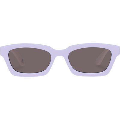 AIRE Sculptor 50mm Rectangular Sunglasses in Matte Musk 