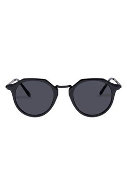 AIRE Taures 47mm Round Sunglasses in Black