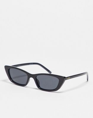 AIRE titania sunglasses with smoke lens in black