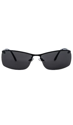 AIRE Vega Shield Sunglasses in Black.