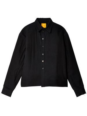 AIREI drop-shoulder cotton shirt - Black