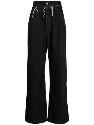 AIREI hight-rise wide-leg jeans - Washed black