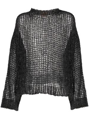 AIREI textured open-knit jumper - Grey