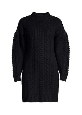 Airspun Cable-Knit Sweater Dress