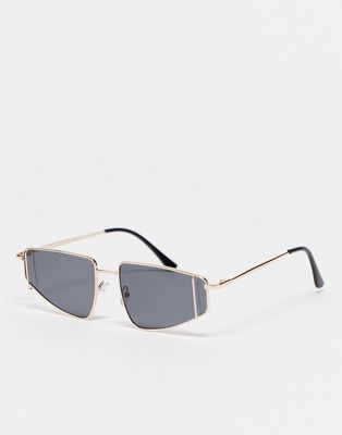 AJ Morgan angular lens sunglasses in black