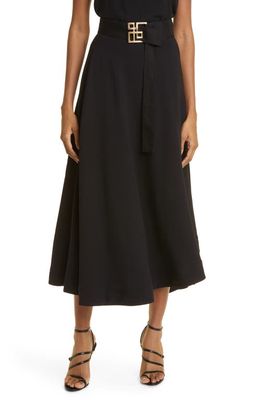 Aje Belted A-Line Skirt in Black