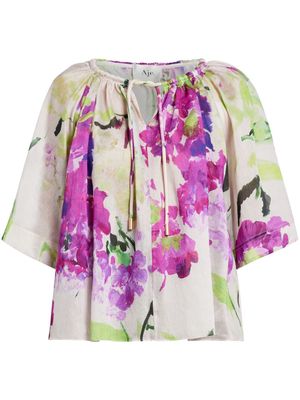 Aje Bridget floral-print blouse - Neutrals