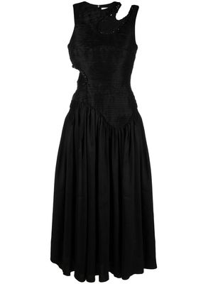 Aje cut-out detail sleeveless dress - Black