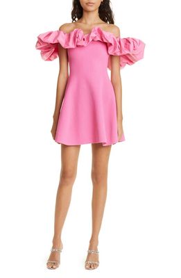 Aje Eldora Off the Shoulder Minidress in Protea Pink