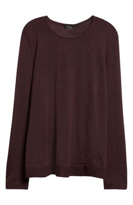 Akris Fine Gauge Cashmere & Silk Sweater in 069 Blackberry