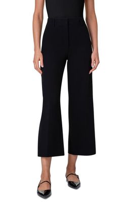 Akris Flora Cotton Twill Crop Pants in Black