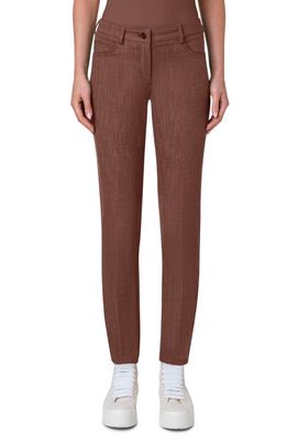 Akris Magda Straight Leg Jeans in Vicuna