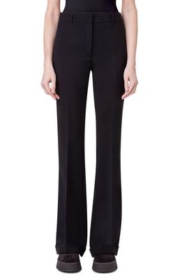 Akris Marisa Stretch Wool Double Face Pants in 944 Mocca