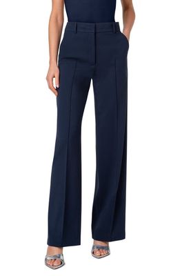 Akris punto Chiaro Straight Leg Jersey Pants in Navy