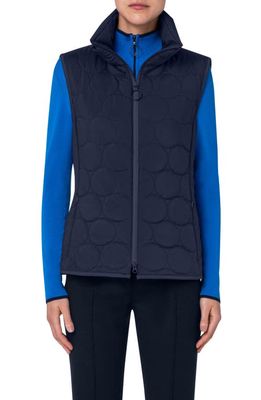 Akris punto Circle Quilted Vest in Navy