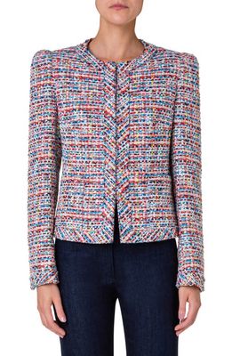 Akris punto Multicolor Cotton Tweed Jacket