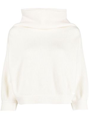 Akris stand-up collar cashmere jumper - White