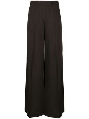 Akris wide-leg high-waist trousers - Brown