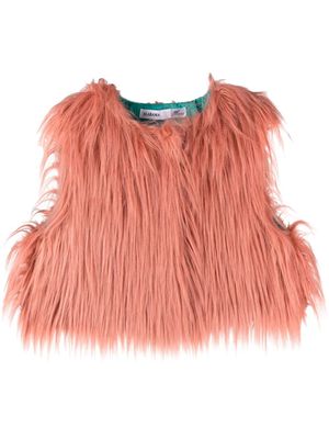 ALABAMA MUSE cropped faux-fur gilet - Pink