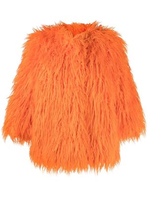ALABAMA MUSE Ross faux-fur jacket - Orange