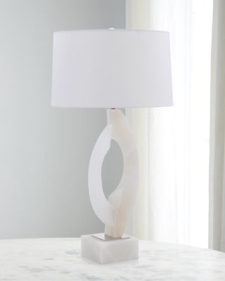 Alabaster 38" Table Lamp