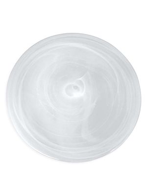 Alabaster 4-Piece Dessert Plate Set - White - White