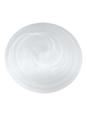 Alabaster Charger 4-Piece Plate Set - White - White