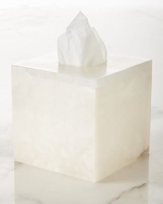 Alabaster Tissue Box Cover