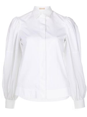 Alaïa Pre-Owned 2010 puff-sleeve button-up shirt - White