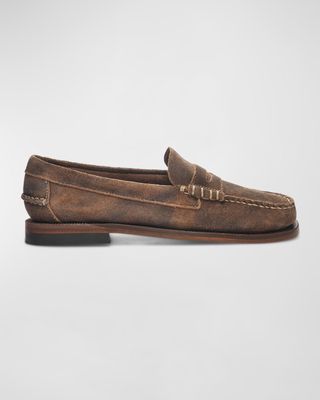 Alain Suede Penny Loafers