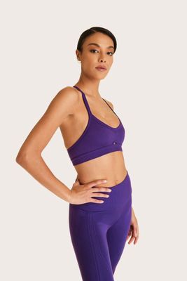 ALALA Barre Cami Bra in Royal Purple 