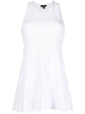 ALALA perforated-detail racer dress - White