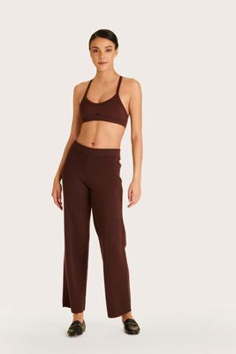 ALALA Spencer Knit Trouser in Coffee