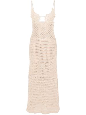 Alanui A Love Letter To India dress - Neutrals