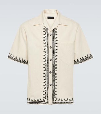 Alanui Akasha embroidered cotton-blend shirt